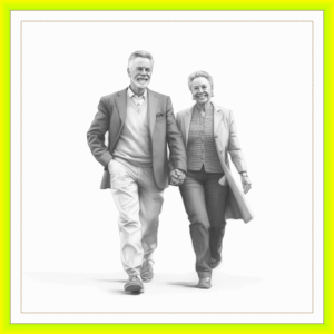 Pintura personalizada | Desenho | Retrato | Retratos pintados a carvão ou lápis por foto | fotografia pintada de um homem e uma mulher de mãos dadas