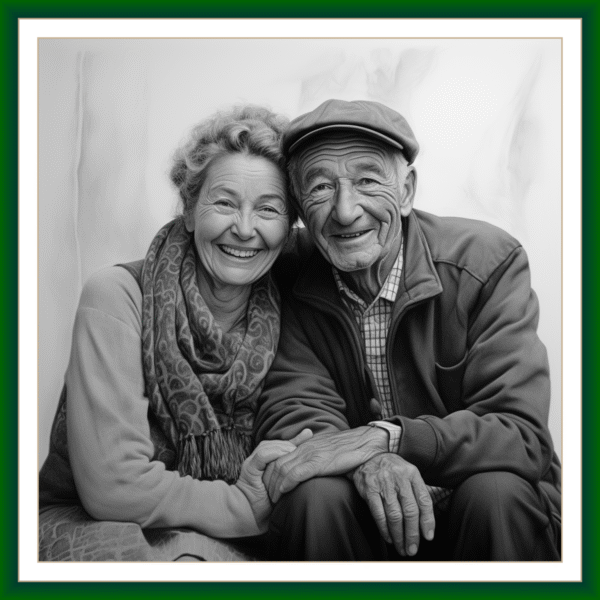 Carvão meio corpo - 2 pessoas